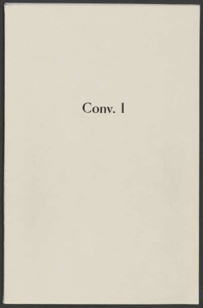 Convolut I