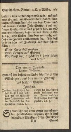 Des vierten Kapitels Dritter Abschnitt.
