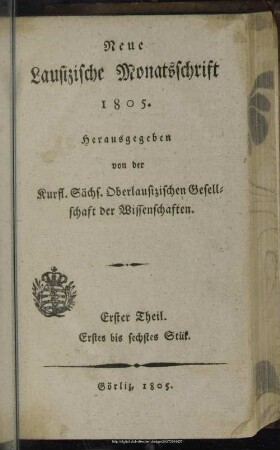 1805,1/6: Neue lausizische Monatsschrift