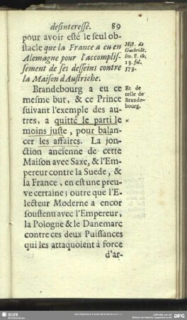 Et de celle de Brandebourg