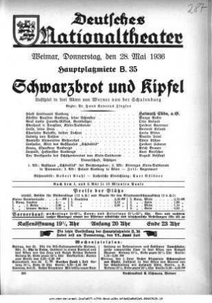 Schwarzbrot und Kipfel