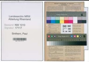 Entnazifizierung Paul Sinthern , geb. 27.03.1912 (Kaufm.Angestellter)