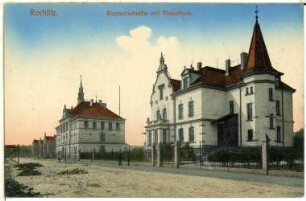 Rochlitz. Bismarckstraße und Realschule