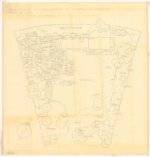 Reichsgartenschau 1939 auf dem Killesberg, Stuttgart: Wochenendgarten: Pflanzplan 1:50