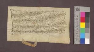 Paulus Saliti, Bürger zu Freiburg, und seine Ehefrau Else verkaufen dem Kloster Oberried zu Freiburg 4 Juchert Matten im Kappeler Tal und Gericht, auf denen verschiedene Gülten (10 Pfennig und der Zehnt) ruhen, um 23 Pfund Pfennige.