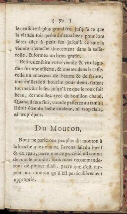 Du Mouton.