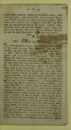 87. Nachtheil der Unwissenheit