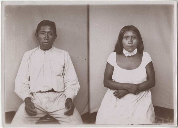 Type photograph of Guajajara José Pedro with his wife