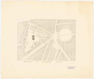 Hochhaus am Potsdamer Platz, Berlin: Lageplan 1:2000 (von Inv.Nr. 9006)