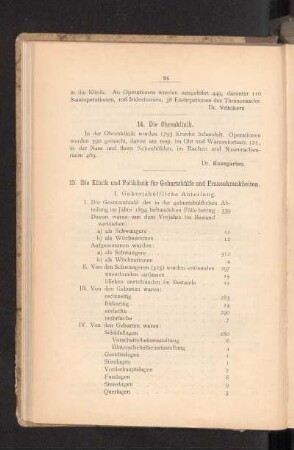 14. Die Ohrenklinik.