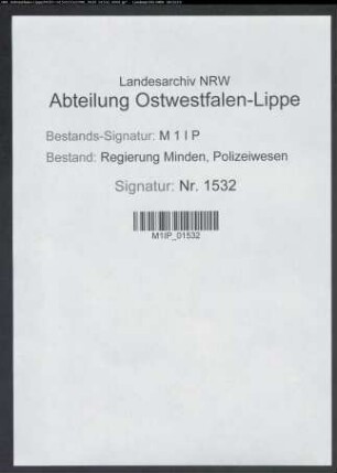 Nachweisungen über beschlagnahmtes Vermögen staatsfeindlicher Organisationen und Einzelpersonen im Amt Vlotho