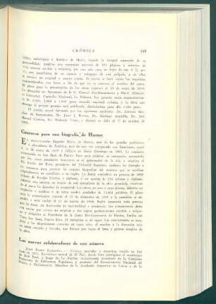 Concurso para una biografía de Hostos