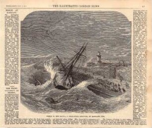 Wreck of the "Rapido", a Portuguese Schooner, on Ramsgate Pier