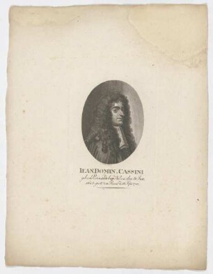 Bildnis des Iean. Domin. Cassini