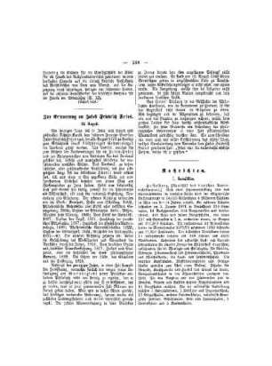 Zur Erinnerung an Jacob Friedrich Fries