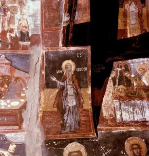 Stammbaum Christi. Fresko (um 1598) Detail. Arbanassi, Christi-Geburts-Kirche