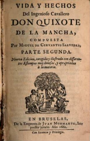 Vida Y Hechos Del Ingenioso Cavallero Don Quixote De La Mancha, 2