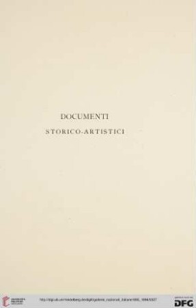 Documenti storico-artistici