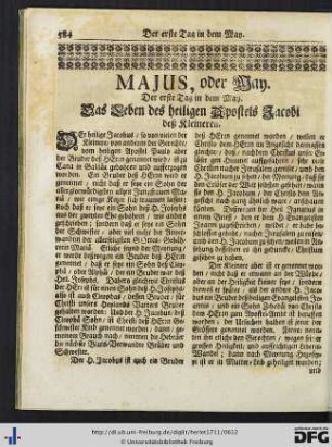 Majus, oder May.
