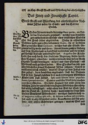 Das Zwey und Zwantzigste Capitel.