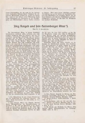 17-27 Jörg Ratgeb und sein Herrenberger Altar