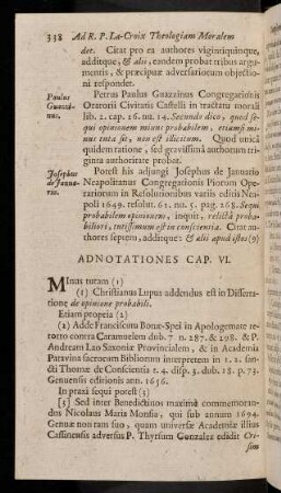 338-341, Adnotationes Cap. VI