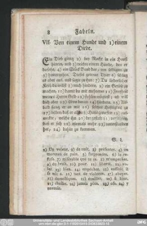 VII. Von einem Hunde und einem Diebe.