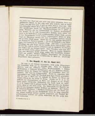 C. Der Angriff 17. bis 26. April 1917