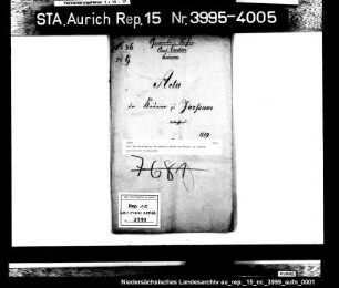 Der dem Warfsmann Reinhard Janßen Hoffmann in Jarßum gestattete Kramhandel