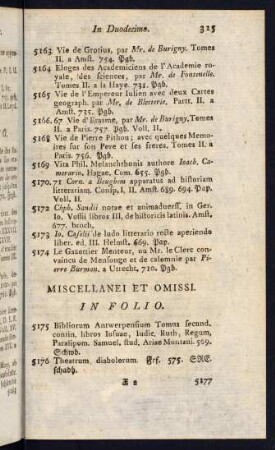 Miscellanei et Omissi