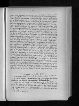 Sitzung am 16. Mai 1916.