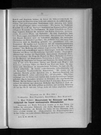 Sitzung am 16. Mai 1916.