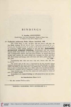 Bindings (Nr.28-31)