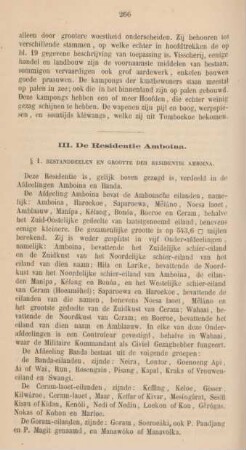 III. De Residentie Amboina