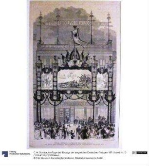 Am Tage des Einzugs der siegreichen Deutschen Truppen 1871