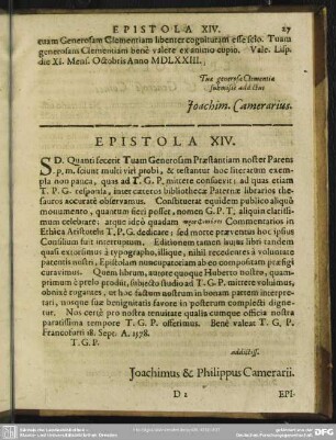 Epistola XIV.