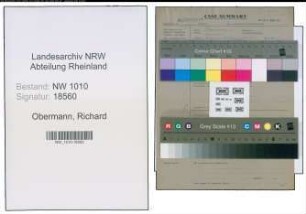 Entnazifizierung Richard Obermann , geb. 14.08.1881 (Buchdrucker)