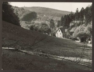 Landschaft mit Blick auf das Hermannsdenkmal. Detmold. Heiligenkirchen