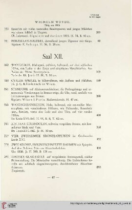 Saal XII. (Nr. 352-371)