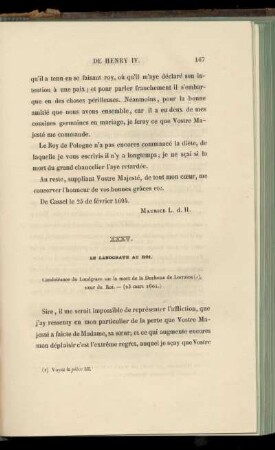 XXXV. Le Landgrave au Roi (23 mars 1604)