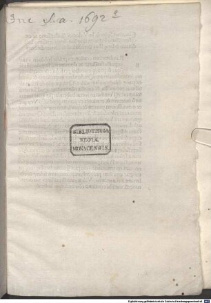 Oratio congratulatoria ad Alexandrum VI. nomine Genuensium habita : 1492.12.12. Mit Widmungsbrief des Autors an Lodovico Maria Sforza, Herzog von Bari