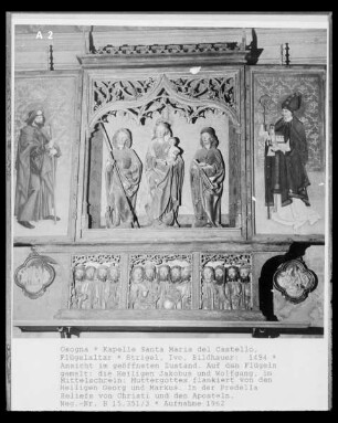 Flügelaltar mit Madonna und den Heiligen Georg und Markus im Mittelschrein