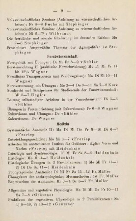 9, Forstwissenschaft