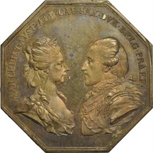 Herzog Albert Kasimir und Maria Christina - auf das dem Statthalterpaar verliehene Bürgerrecht brabantischer Städte