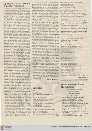 Literatur zu den neuen Kunstbewegungen