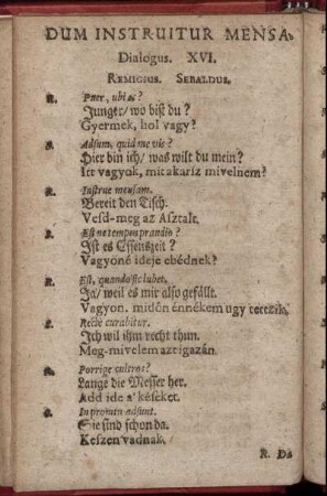 Dum Instruitur Mensa. Dialogus XVI. - Prodeuntium In Funus. Dialogus. XXVII.