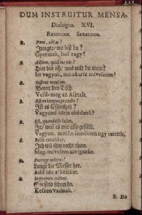 Dum Instruitur Mensa. Dialogus XVI. - Prodeuntium In Funus. Dialogus. XXVII.