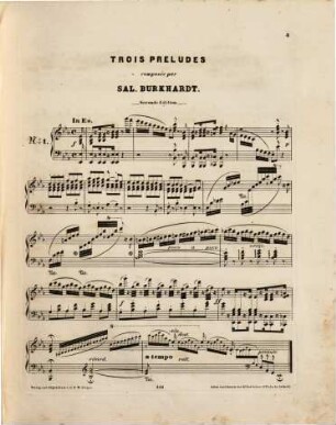 21 compositions faciles et agréables pour le pianoforte, 15. Trois preludes