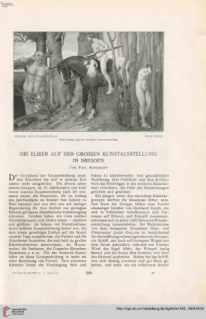 19: Die Elbier auf der grossen Kunstausstellung in Dresden