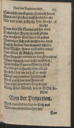 Von der Projection